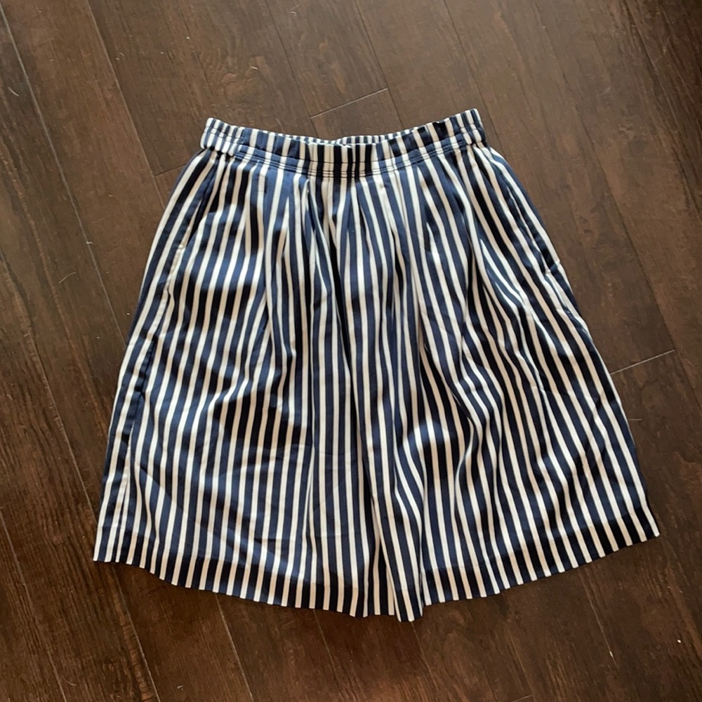JCrew Mercantile Blue & White knee length skirt